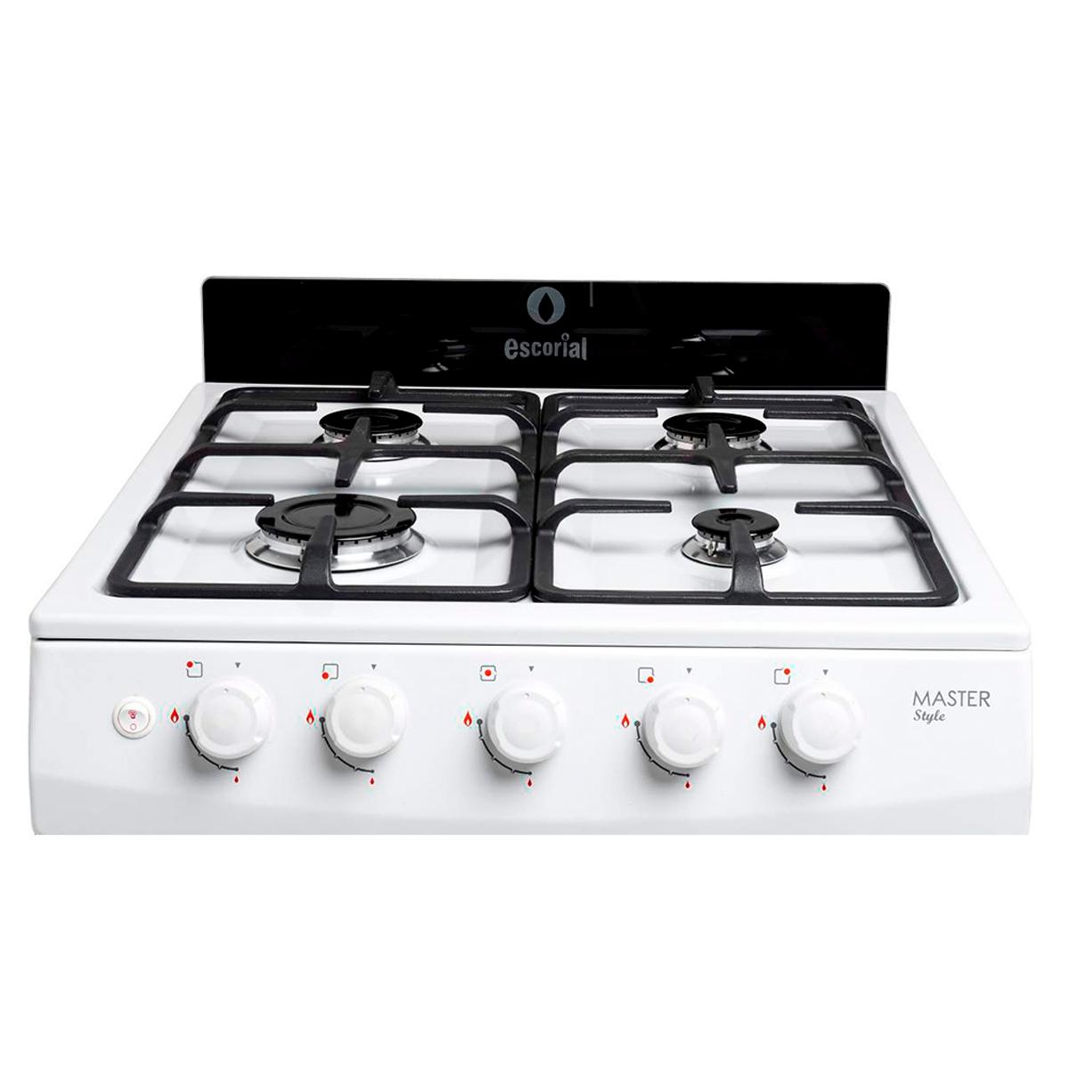 Cocina Multigas 56Cm Escorial Master Style Blanca